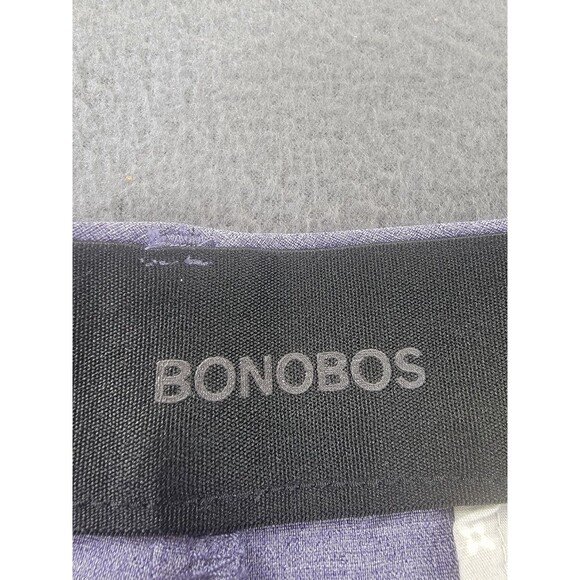 Bonobos Golf Shorts Mens 35 Light Blue Heather 7 Inseam Recycled Polyester Zip - Picture 2 of 9